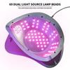 Lampe Séchoir à Ongles UV LED Professionnelle 69LEDs pour Séchage de Tous les Vernis Gel pour Ongles Lampe à Ongles à Capteur Infrarouge pour Manucure Outil de Salon