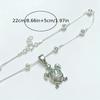 European & American Beach-Style Oval Beaded Turtle Anklet for Women