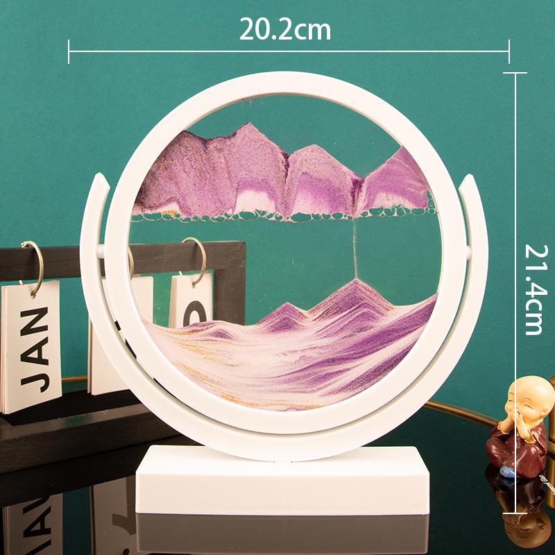 Creative Hourglass Liquid Quicksand Painting - Ideal Decoration for Office, Living Room, Bedside or as Birthday Gift