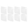 8Pcs Single Pole Light Switch 10A/250V Wall Decorative Paddle Rocker Switch European Regulations
