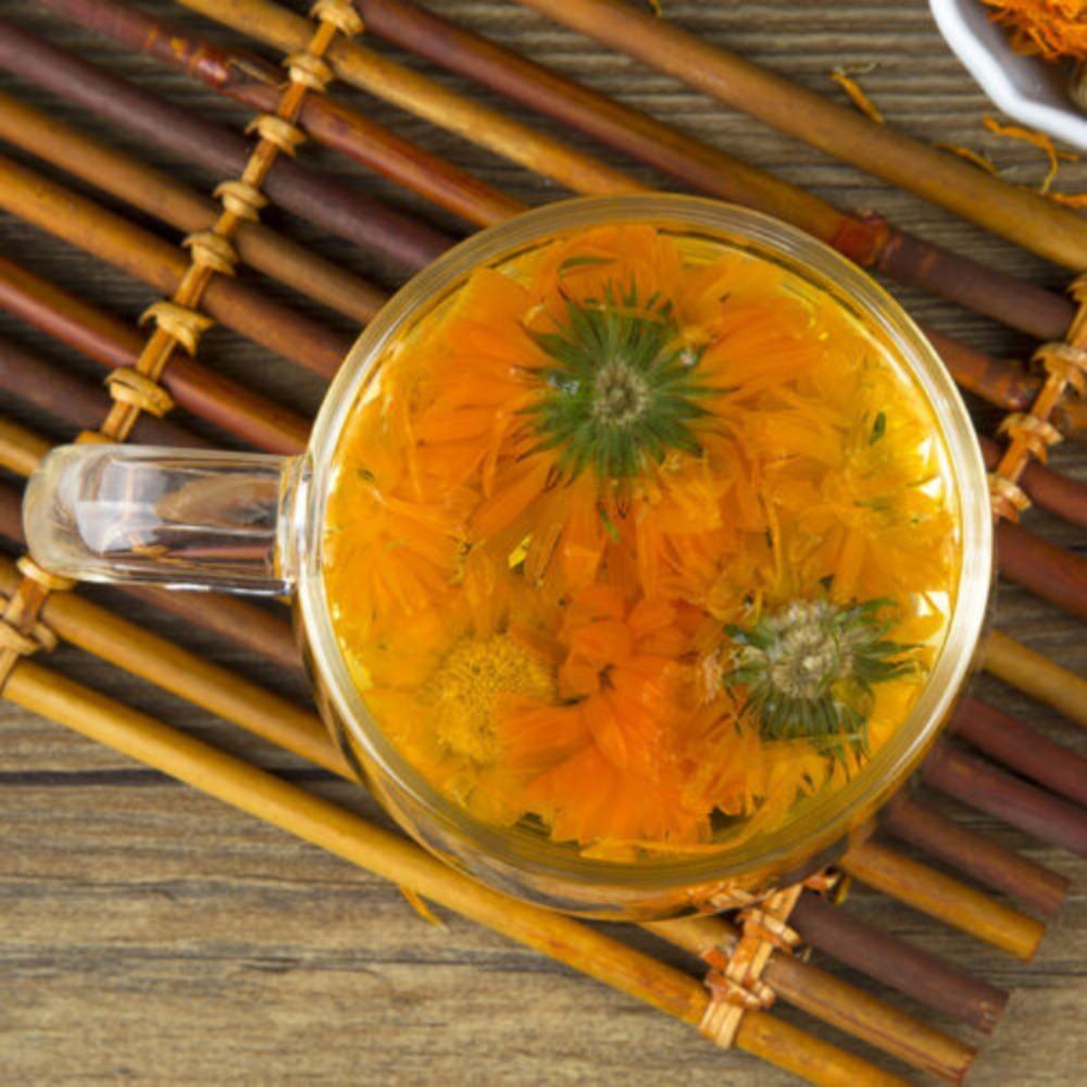 Dried Calendula Flowers Herbal Tea Natural Marigold Officinalis