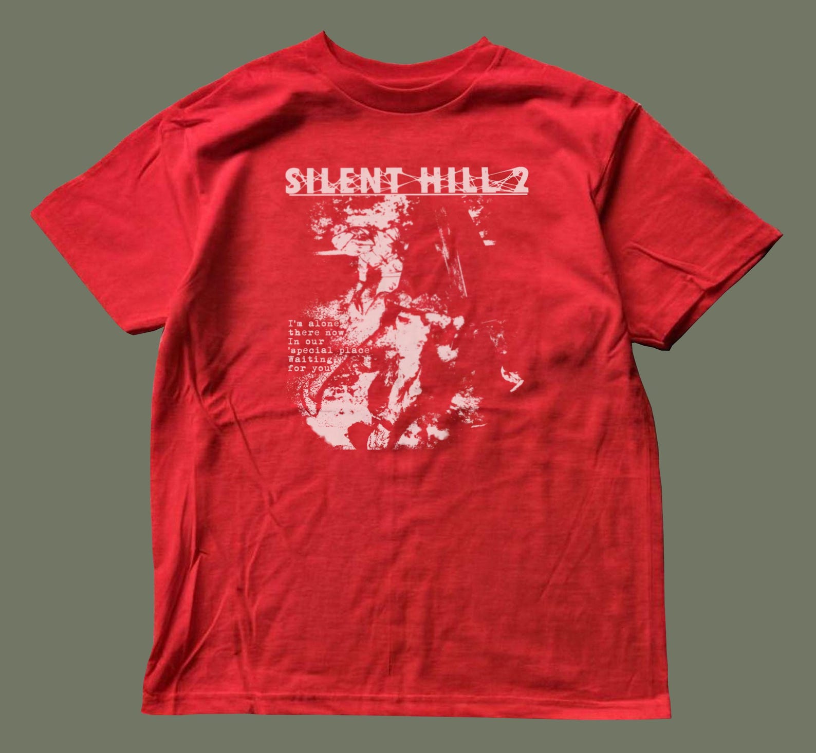 Silent Hill 2 Red Tee,unisex,graphic tee S