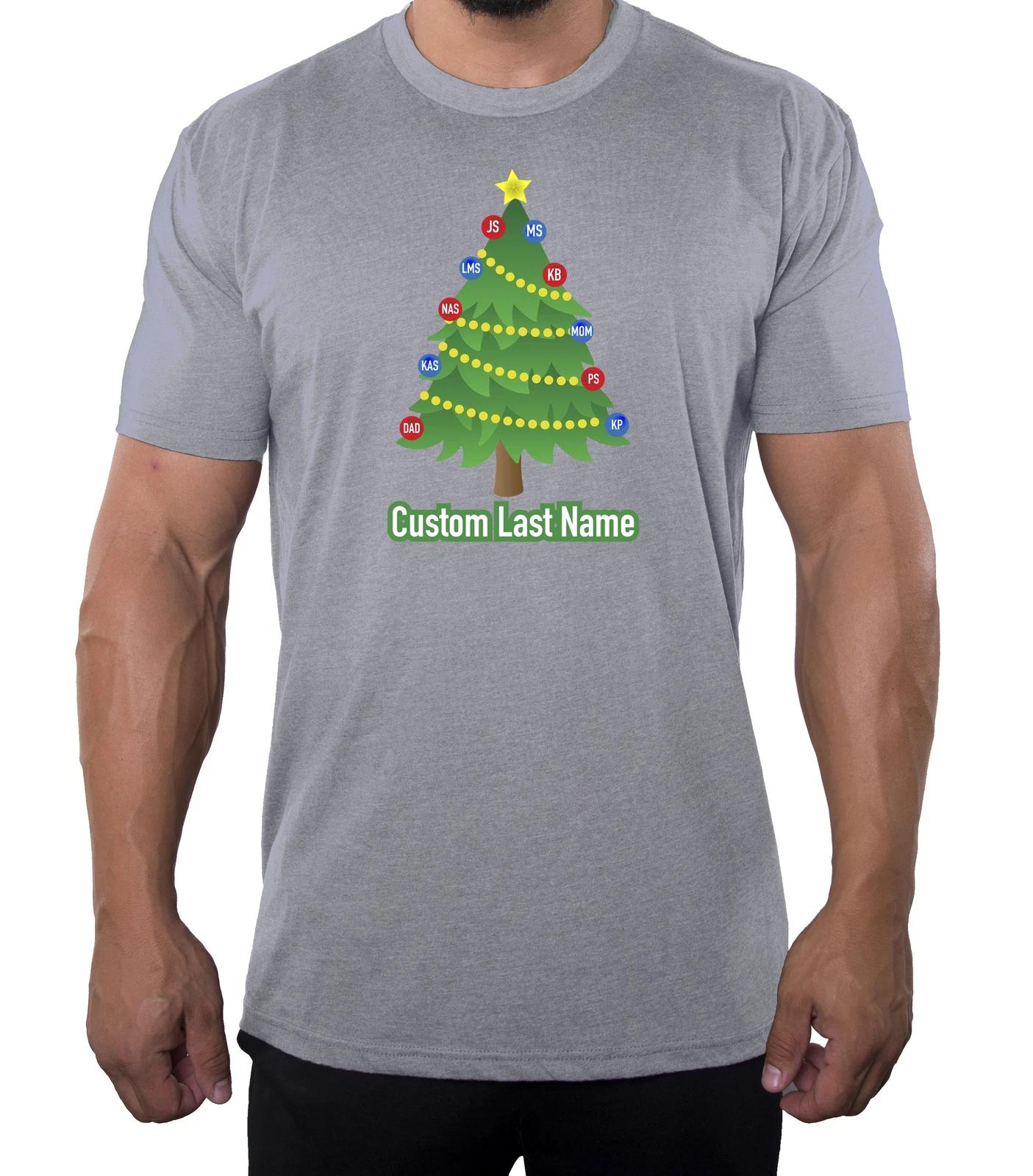 Christmas Tree with custom Name- Family Reunion Men s T-Shirts 4XL