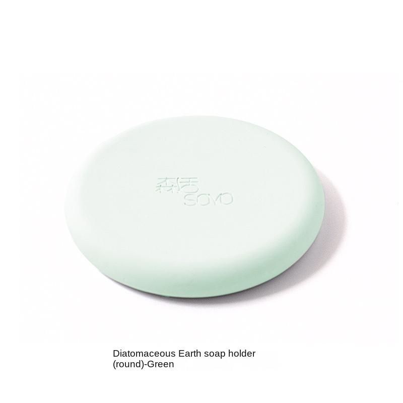 Bathroom Diatomaceous Earth Soap Holder Water-absorbent and Odorless Washbasin Diatomaceous Earth Soap Holder