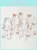 Baby Cotton Pajama Set With Antibacterial Fabric For Toddler Sleepwear And Home Comforts