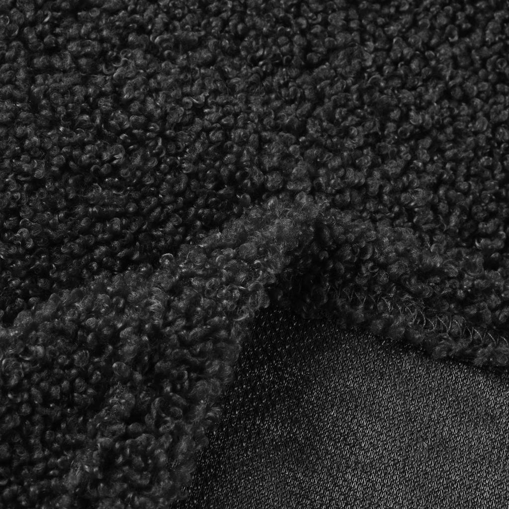 Damenmode, einfarbig, lässiger Mantel, Plüschweste mit Reißverschluss