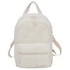 New Faux Fur Backpack Regular Unisex Milk White 10026816-A01
