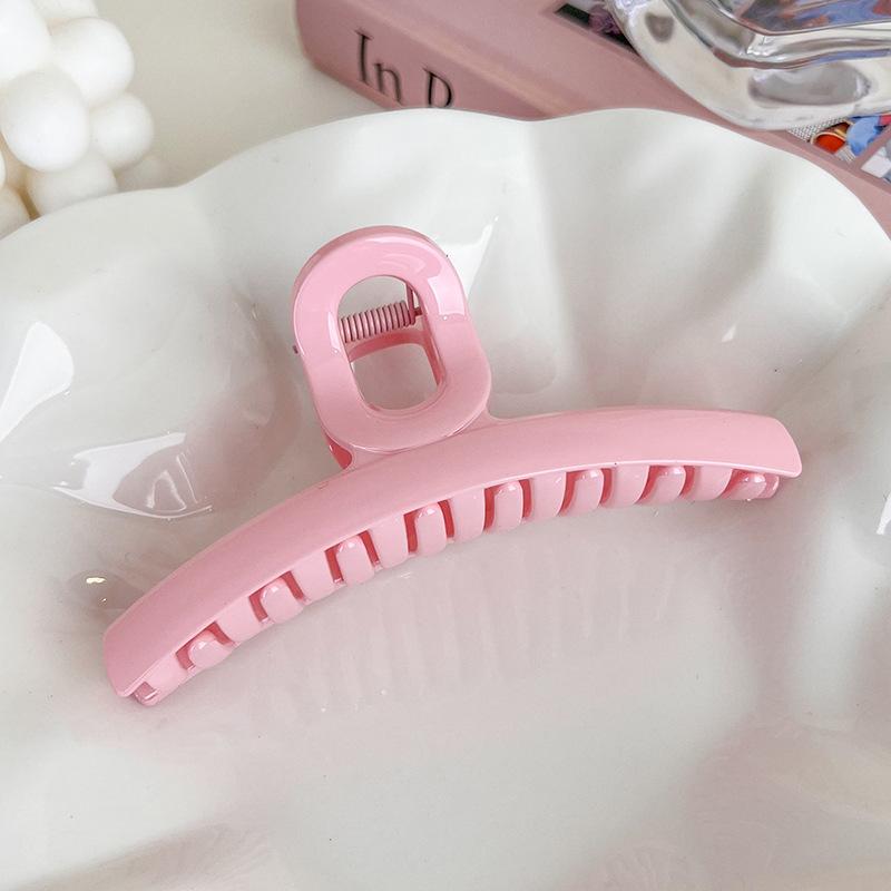 UXSL New Sweet Pink Series Hair Claw Acrylic Hairpin Geometry Barrette Crab Hair Clips Headwear for Womens Girl Hair Accessories