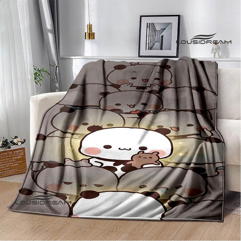 Cute cartoon bear Printed blankets picnic blanket Warm Flannel blankets Soft and comfortable blanket bed linings Birthday Gift