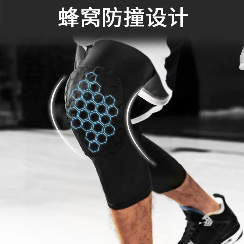 2pcs Breathable Knee Compression Sleeves Designed for Sports Like Basketball, Football, Volleyball, And Cycling
