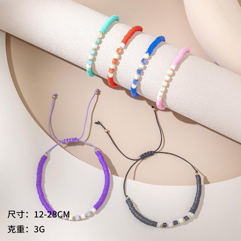 Europe and the United States Hot Sale Bohemian Style Colored Rice Bead Women's Natural Stone Beaded Spot