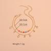 2-piece Beach Style Crystal Tassel Pendant with Colorful Rice Beads for Women's Ankles