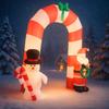 7.87FT Yard Lawn Party Decoration Inflatable Snowman Santa Arch Toy LED Lit Xmas Home Supplies Ornaments Christmas Holiday Gifts