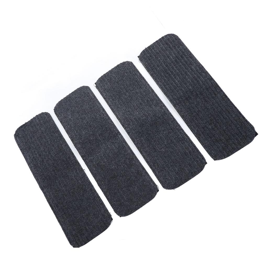 4Pcs RV Stair Covers Carpets Anti Slip Quick Drying Waterproof RV Step Covers Rug with Reflective Strip for RVs Motor