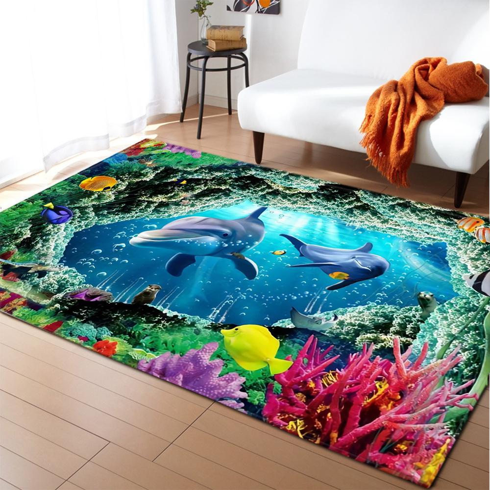 Animal Large Carpet Feather Wind Bedroom Floor Mat