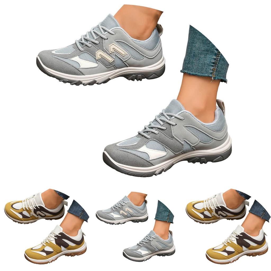 Women'S Street Cleats 2-Sxk Friends Sneaker Women'S Two Tone Running Shoes With Laces Thick Soles Casual Border Zapatos De Mujer
