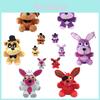 Fnaf חמישה לילות אצל פרדי חברים צעצוע קטיפה רך מתנה 18/25 ס"מ צהוב חום סגול כחול אדום לבן