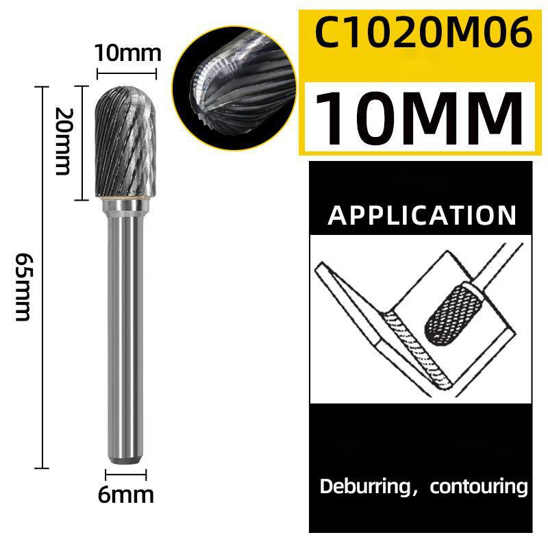 C-Type CX-Type Carbide Rotary Burr: Single/Double Cut Drill Bit for Engraving & Milling