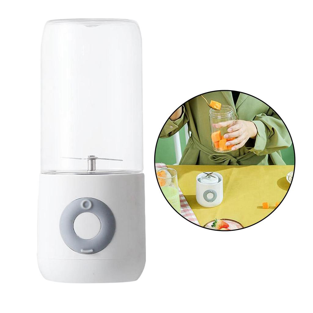Electric Juicer 500ml, Portable usb Rechargeable Smoothie Blender Machine Mixer,