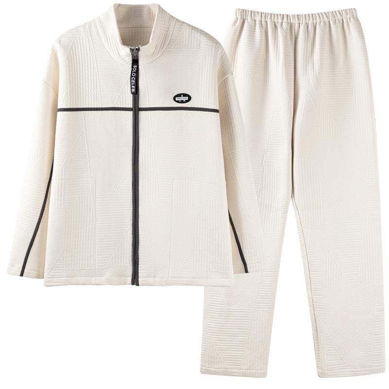 Pajamas Women'S Autumn And Winter Thickened Pure Cotton Long-Sleeved Women'S Air Cotton Interlayer Can Be Worn Outside In Winter, Loungewear Warm Suit