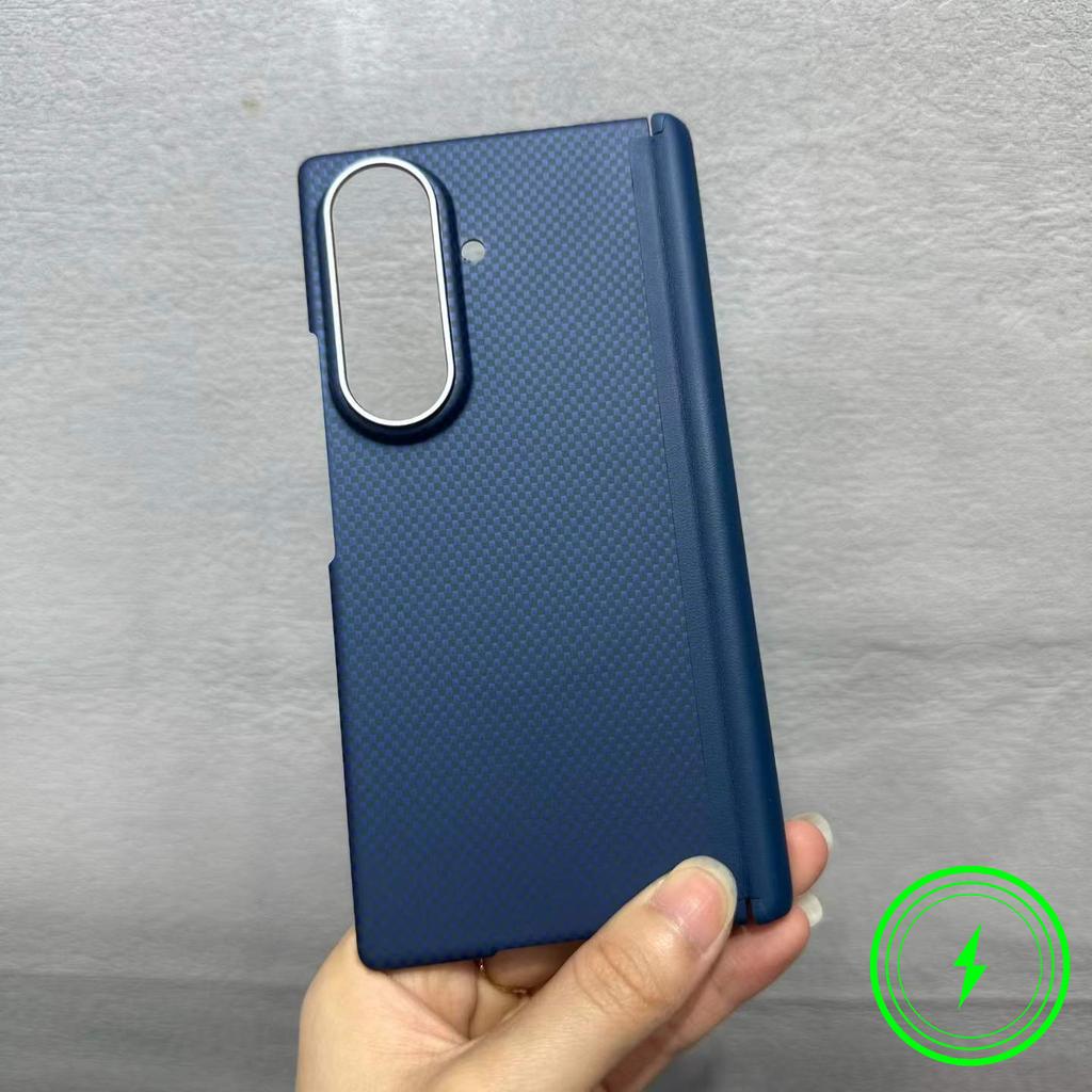 Business Sle Kevlar Feel Magnetic Case for For Samsung Galaxy Z Fold 8 Ultra 7 6 Carbon Fiber Texture PC Skin Feel Protect Cover