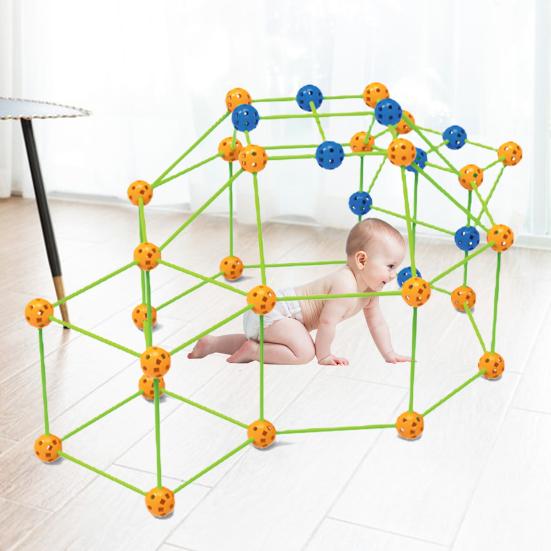 

Детский набор игрушек Fort The Dark, светящиеся здания для малышей, мальчиков и девочек, DIY замки, туннели, игровая палатка