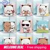 Bubu Dudu Cartoon Bear Pillow Cover 45X45Cm - Cute Kids Bedroom Decor, Soft Plush Sofa Pillow Case For Living Room