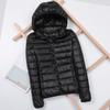 2024 Women's Lightweight Hooded Down Jacket - Short, Trendy Plus Size Autumn/Winter Coat