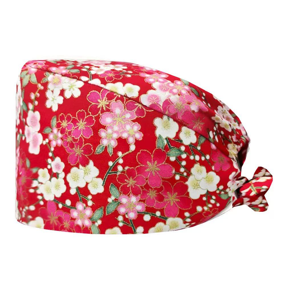 Cartoon Print Spa & Nurse Surgical Cap
