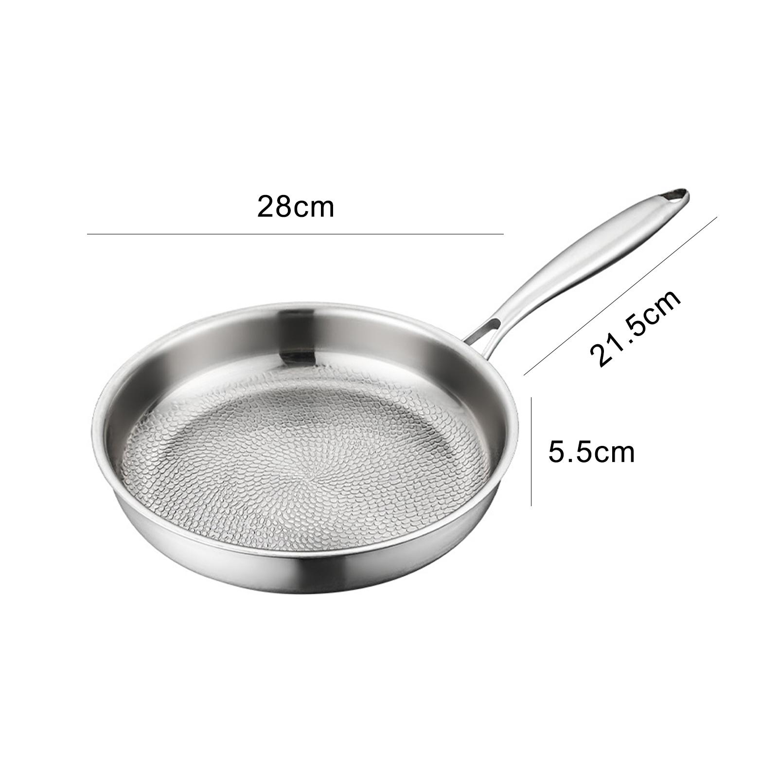 

Titanium Steel Frying Pan Uncoated Non Stick Pan Fish Scale Hammer Pattern Household Steak Frying Pan Kitchen Cookware 26/28/30