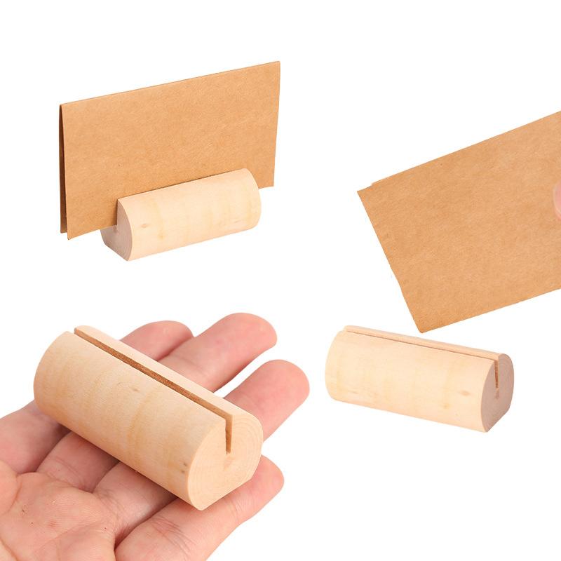 Business Card Holder Organizer Office Desk Display Stand Memo Counter Accessories Tabletop Shelf Home Wooden Card Holder Storage