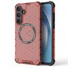 Samsung A55 Transparent Heat Dissipation Protective Case with Honeycomb Magnetic Design for S26 Ultra