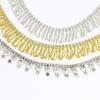 Gold Rhinestone Tassel Chain for DIY Handmade Decorative Clothing Accessories