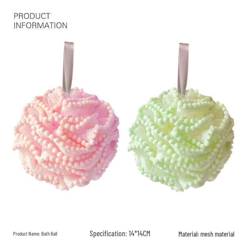 High-End Non-Dispersing Super Soft Exfoliating Bath Flower Ball for Men and Women