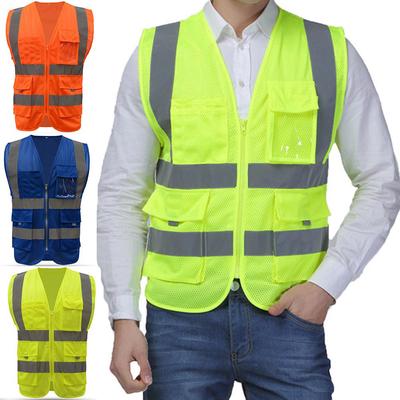 High Safety Security Visibility Reflective Vest Construction Traffic Work Vest