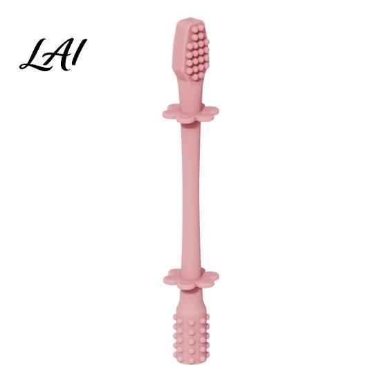 Giocattolo da Masticare per Bambini Piccoli con Impugnatura, Giocattolo in Silicone per Bebè, Succhietto Alimentare per Gengive, Coordinazione Mano-Occhio, Sollievo, Anti-Mordersi le Dita, Bastoncino da Masticare,