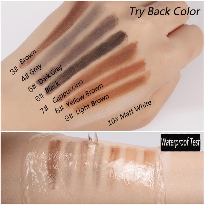 1PCS Eyebrow Pencil Long-Lasting White Eyebrows Cosmetic High Quality Natural Waterproof Makeup Wholesaletattoo Eyebrow Pencil