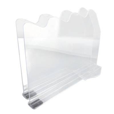 2Pcs Shelf Dividers for Closet Organization Plastic Clear Shelf Cabinet Separator Organizer for Wooden Shelves Bedroom