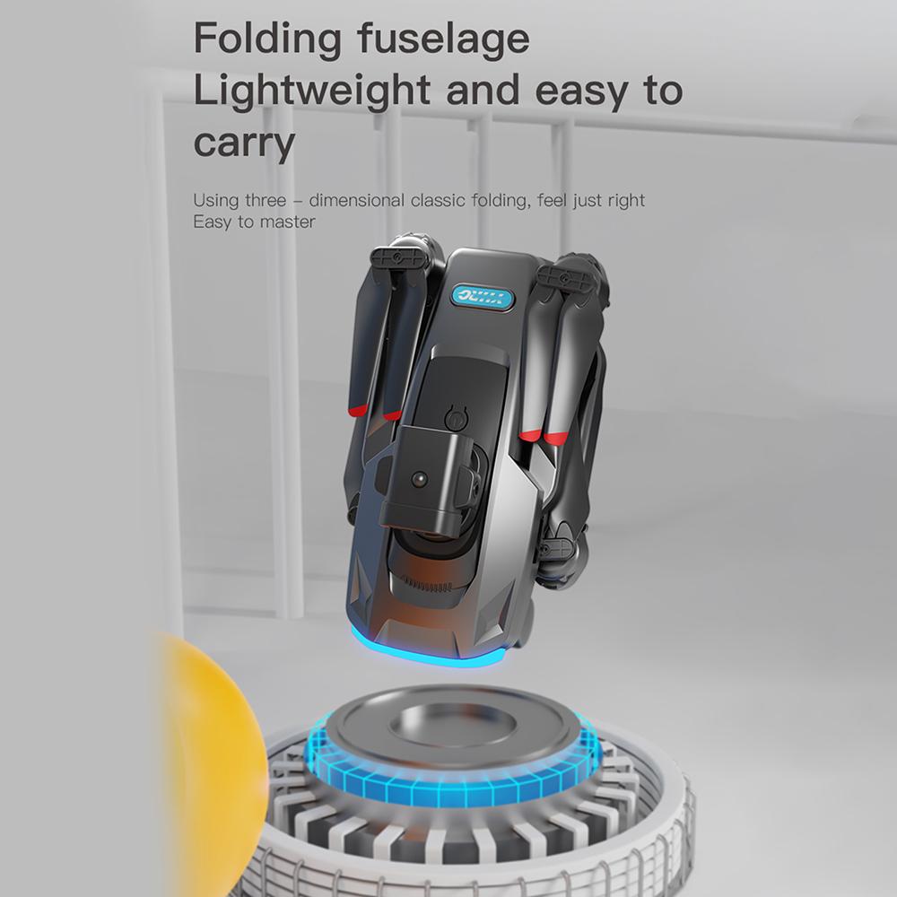 Zdalnie sterowany mini dron z podwójnym aparatem, składanym bezgłowym quadcopterem i funkcją unikania przeszkód