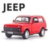 1:32 Lada Jeep Vintage Car Model Alloy Car Diecast Model Sound And Light Pull Back Toys Collection Children Birthday Toy Gift
