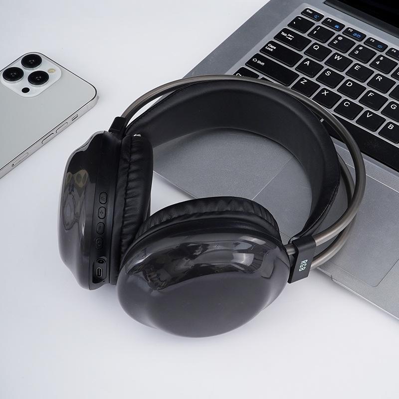 Y680 Bluetooth RGB Color Changing Gaming Headset with Headband - E-sports Style