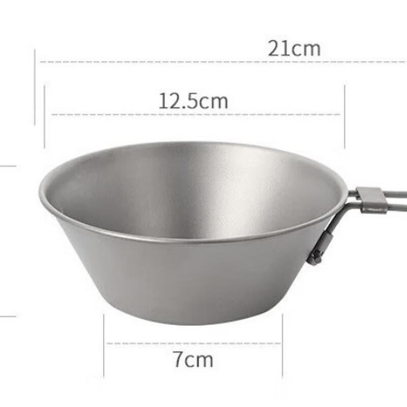Yoshida Sho Outdoor Camping Titanium Sierra Bowl with Folding Handle