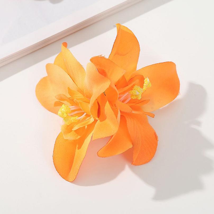 AWAYTR Bohemia Canna Blomster Små Hårklemmer Hawaii Brudeblomster Hårklemmer Hårnåler Spenne For Bryllup Hårtilbehør