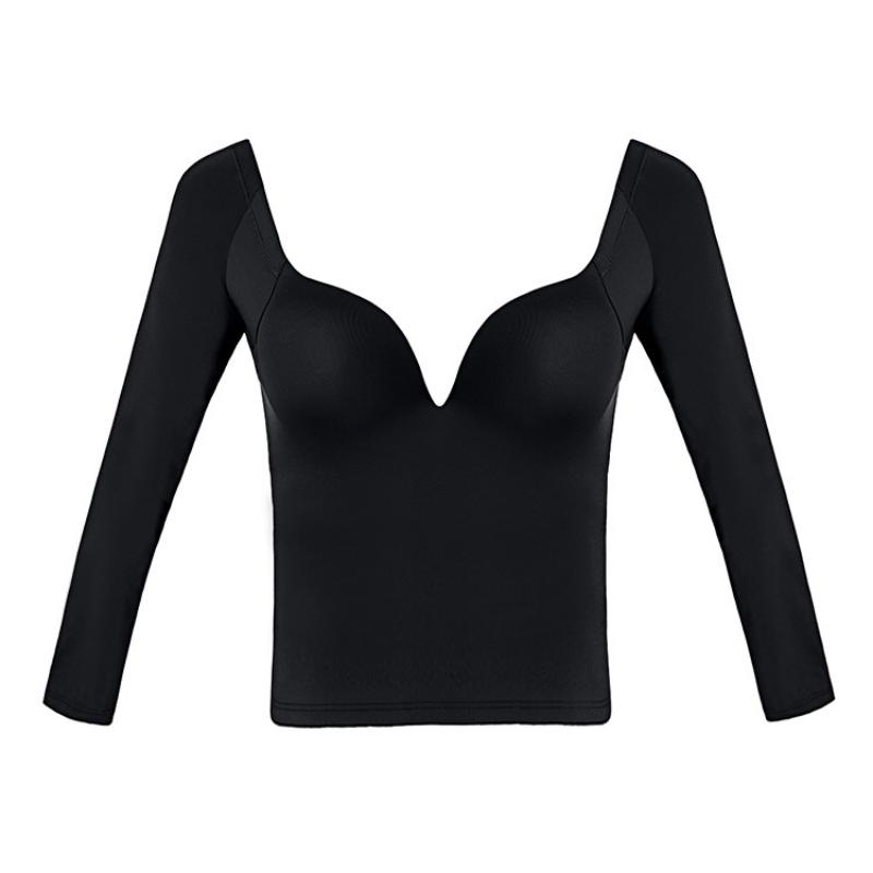 

Заверните и отрегулируйте форму спины. Бюстгальтер с гладкой поверхностью, длинными рукавами и снизу со стальными кольцами. Наденьте сексуальное нижнее белье снаружи. XL+ чёрный