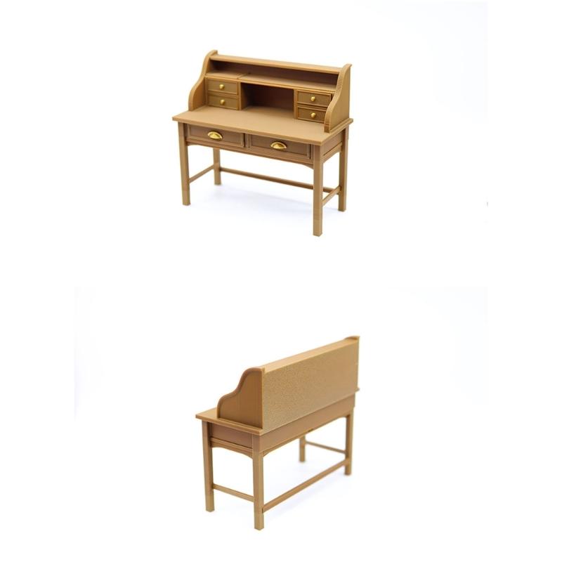 Miniature Study Table 1/12 Scale Dollhouses Accessory High Detail Long Lasting Modelers Creative Scene Prop