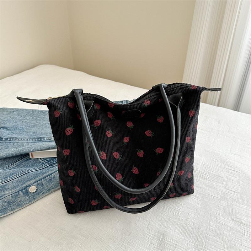 Fashionable Black Pink White Coffee Casual Tote Bag Durable Lightweight Travel Bag