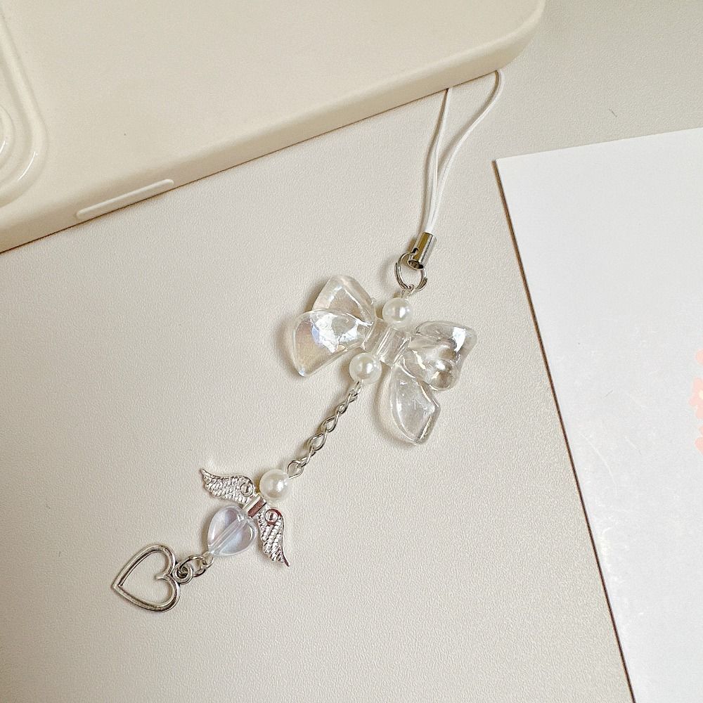 Fashion Acrylic Women Mobile Phone Chain Transparent Anti-Drop Phone Hanging Lanyard Y2K Phone Charms Bag Pendant Key Chain 1