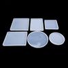 Silicone for DIY Coaster Resin Epoxy Mold Cup Mat Tray Tea Coaster Resin Molds Silicone Wine Glass Coasters Clay Plate Mould