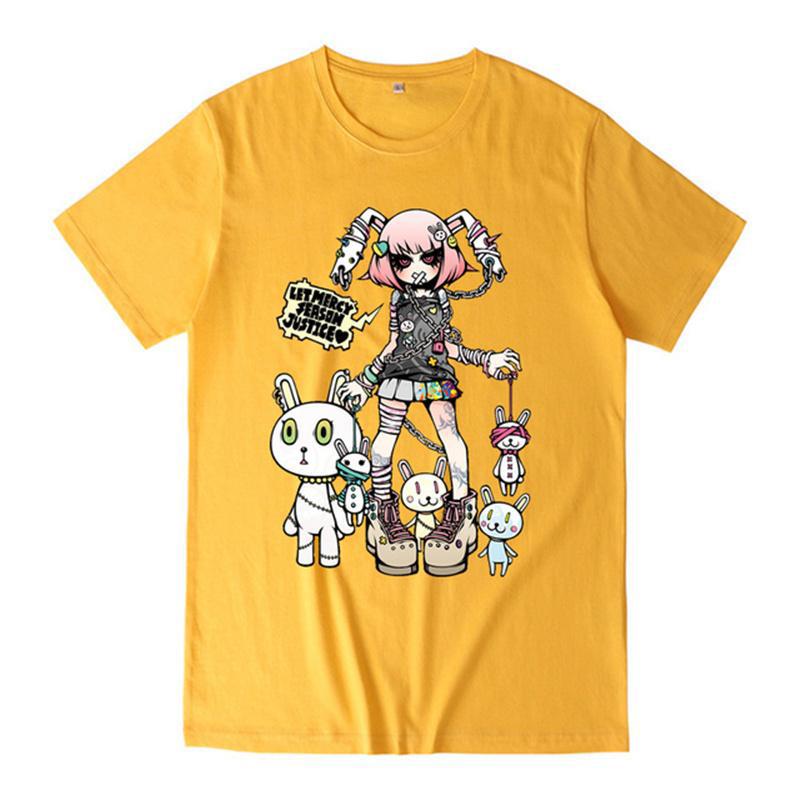 

Летняя модная женская футболка в стиле готика, Эстетическая свободная женская футболка в стиле панк, темная уличная одежда в стиле гранж, женские топы, одежда в стиле Харадзюку 4XL жёлтый