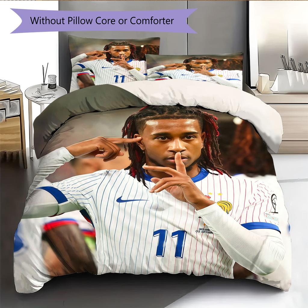 Olise Pattern Bedding Home Decoration Birthday Gift ( 1 duvet cover + 2 pillowcase, without core),fan merchandise.